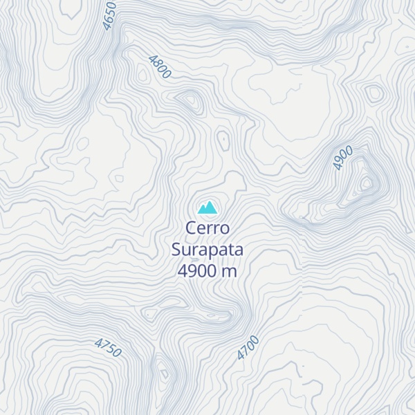 Map of Cerro Surapata
