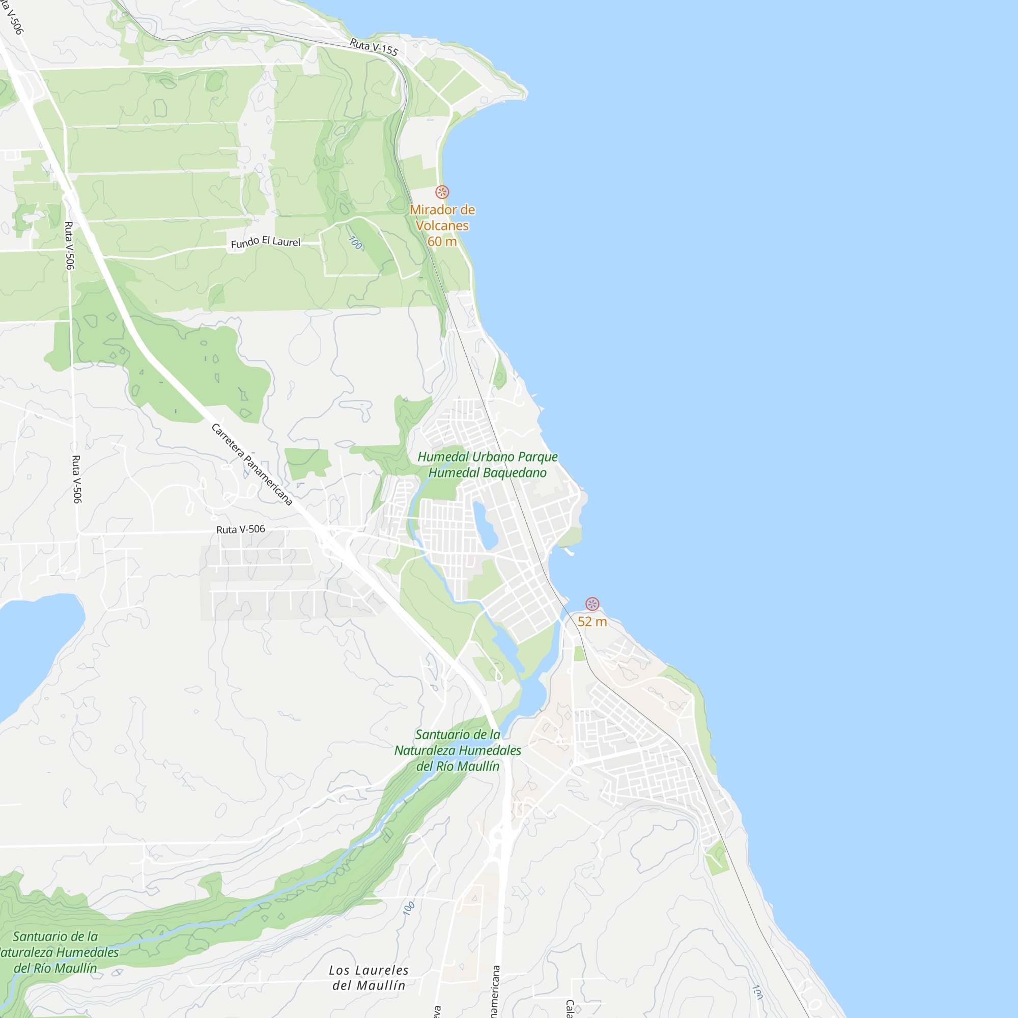 Cabañas Los Avellanos map