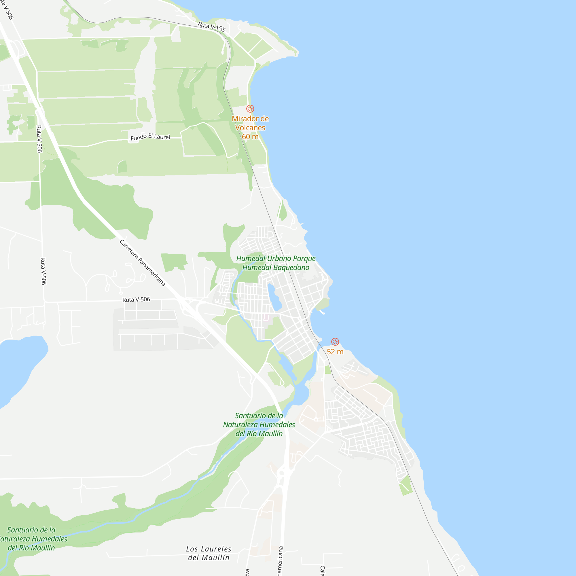 Cabañas Los Avellanos map