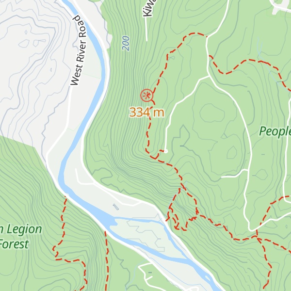 Map of Warner rd