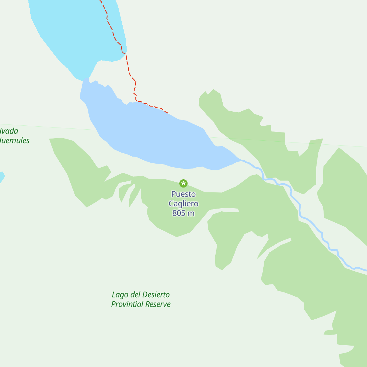 Puesto Cagliero map