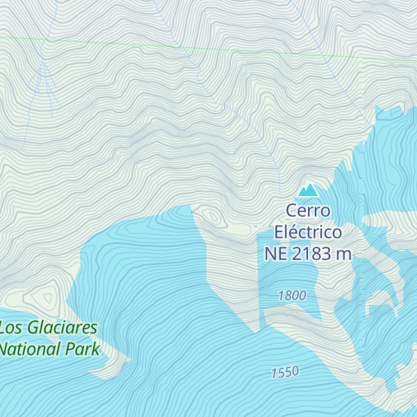 Map of Cerro Eléctrico
