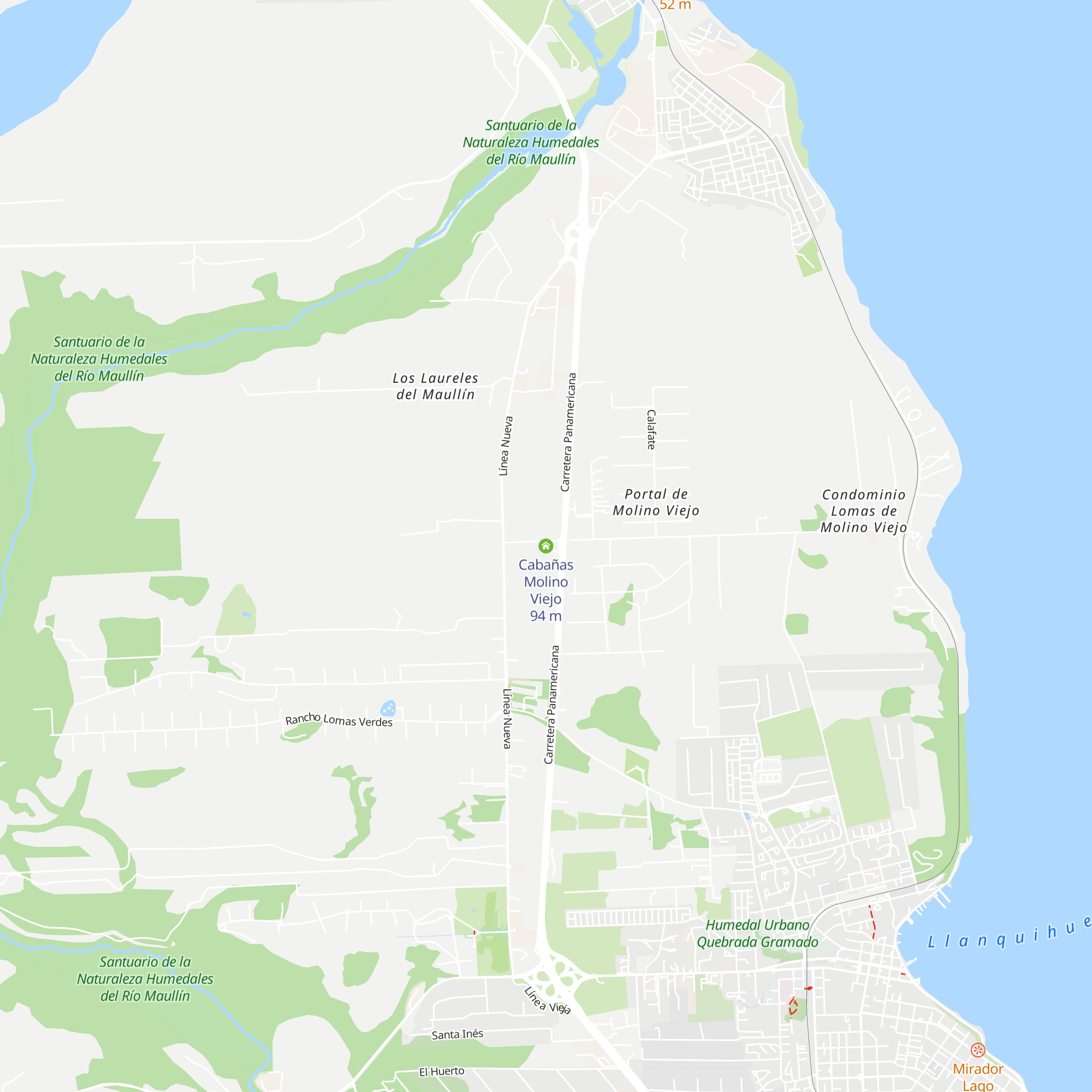 Cabañas Molino Viejo map