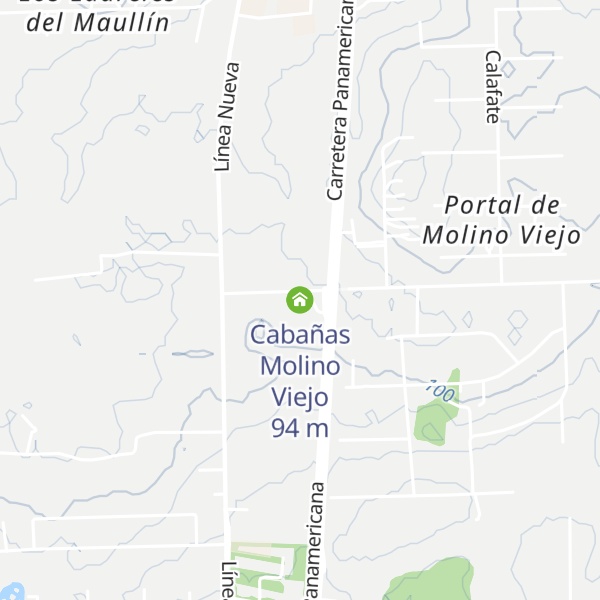 Map of Cabañas Molino Viejo