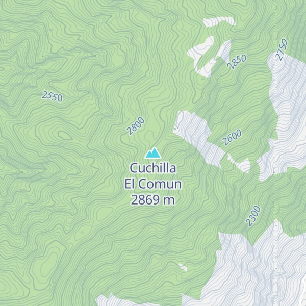 Map of Cuchilla El Comun