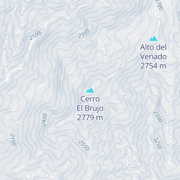 Map of Cerro El Brujo
