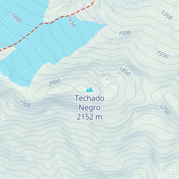 Map of Techado Negro