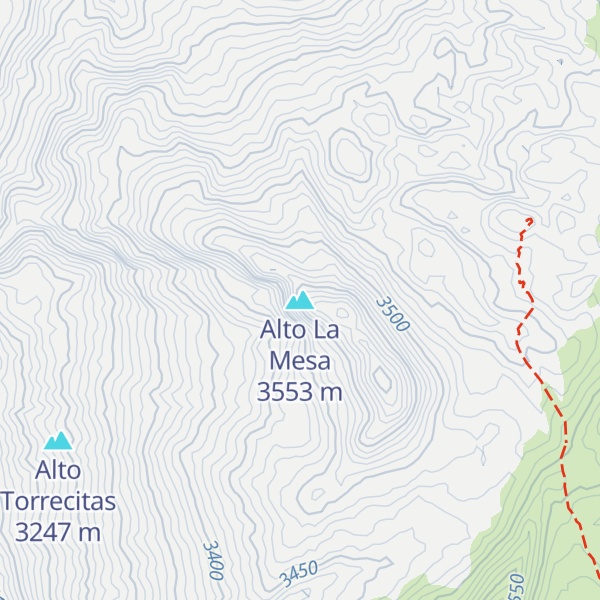 Map of Alto La Mesa