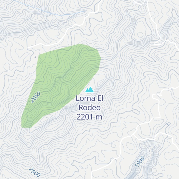 Map of Loma El Rodeo