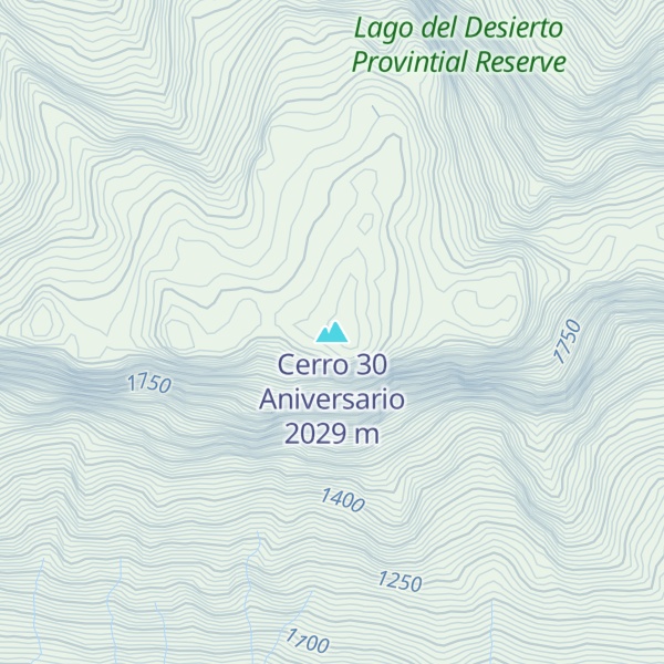 Map of Cerro 30 Aniversario