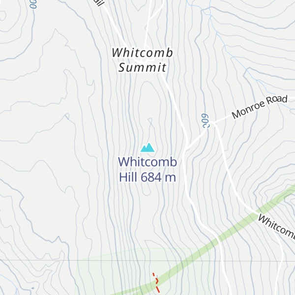 Map of Whitcomb Hill