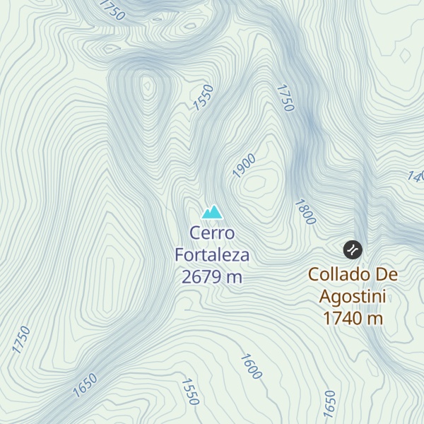 Map of Cerro Fortaleza