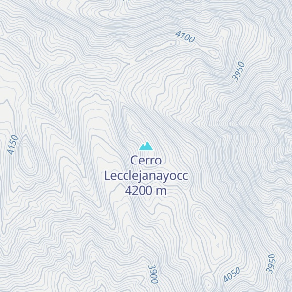 Map of Cerro Lecclejanayocc
