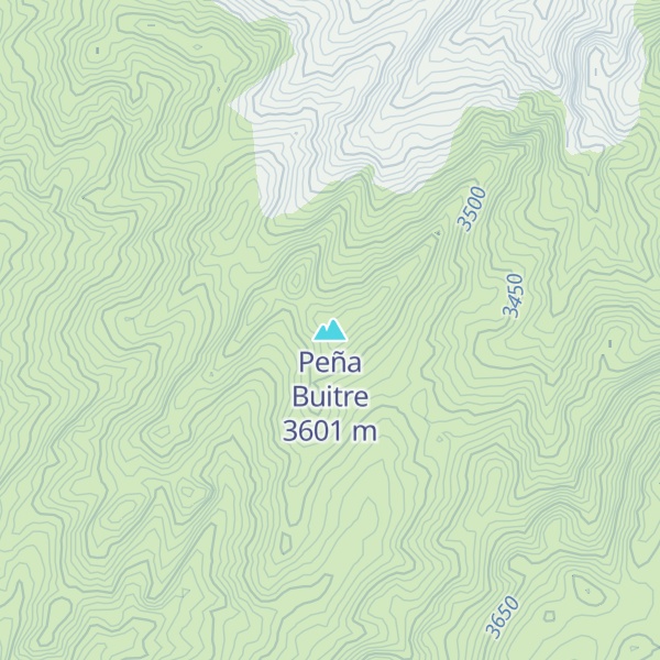 Map of Peña Buitre