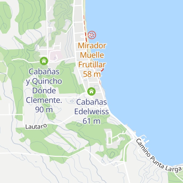Map of Cabañas Edelweiss