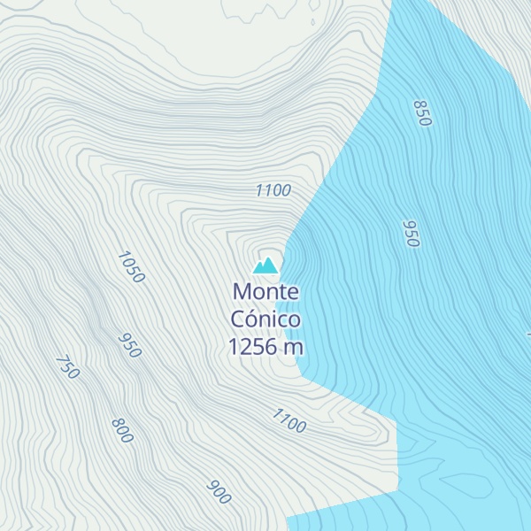 Map of Monte Cónico