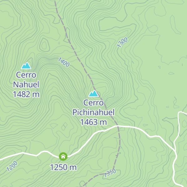 Map of Cerro Pichinahuel