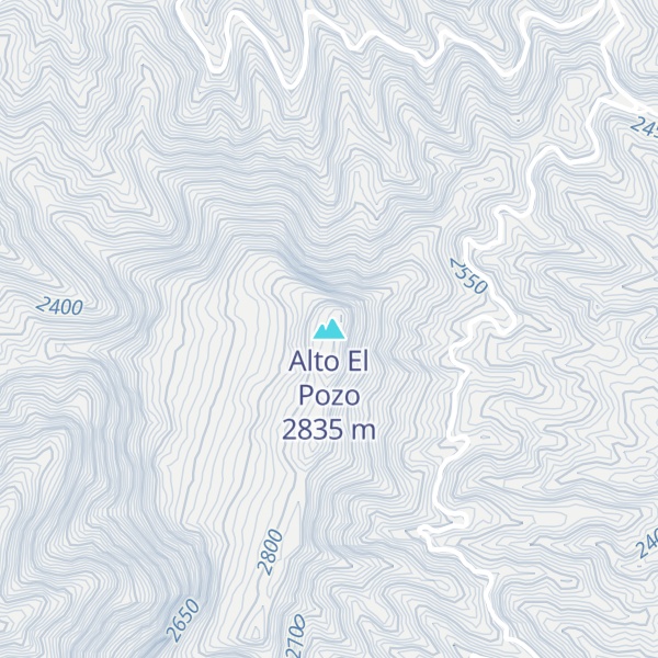 Map of Alto El Pozo