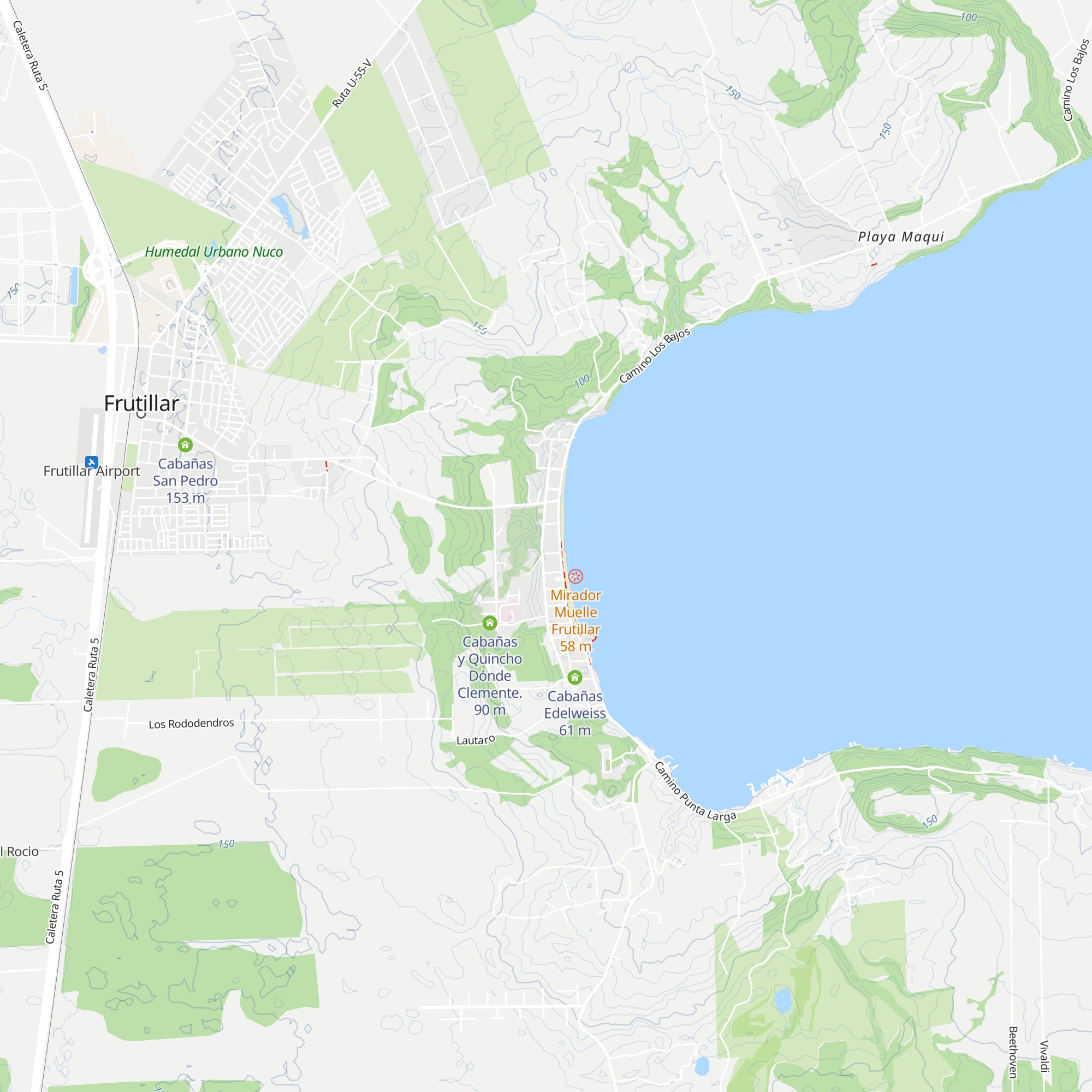 Cabañas Yayi map