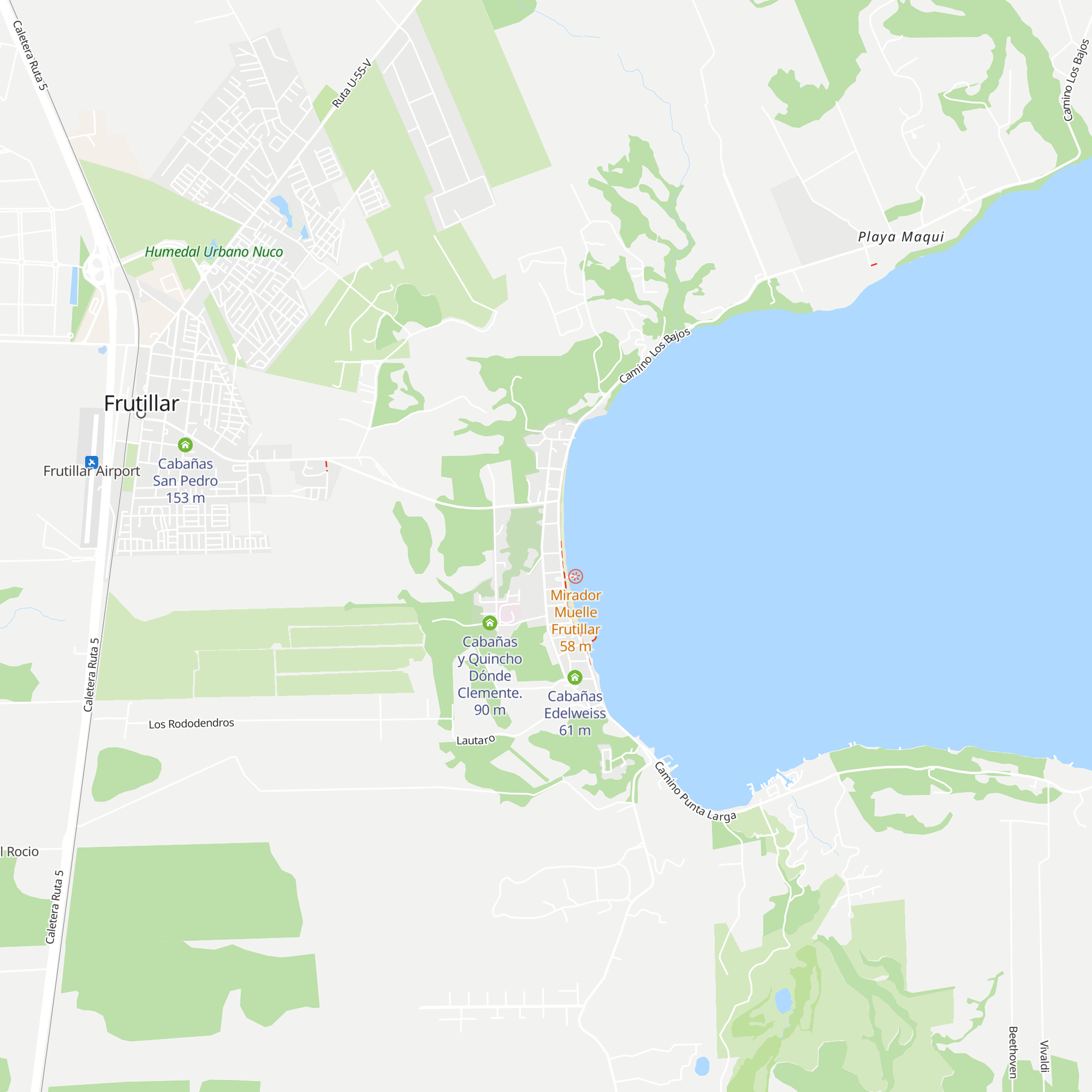 Cabañas Yayi map