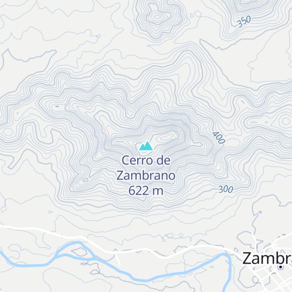 Map of Cerro de Zambrano