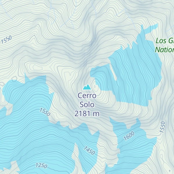 Map of Cerro Solo