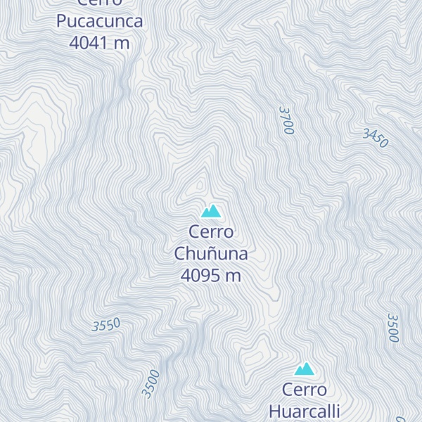 Map of Cerro Chuñuna