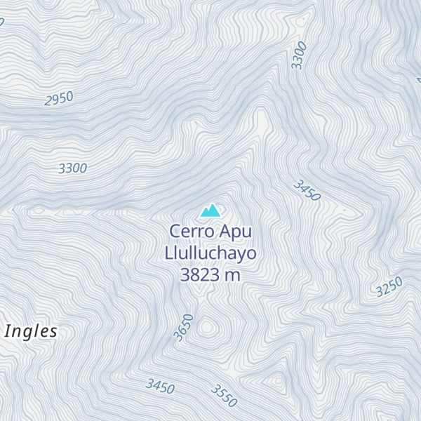Map of Cerro Apu Llulluchayo