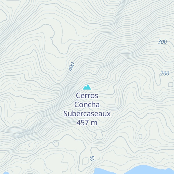 Map of Cerros Concha Subercaseaux