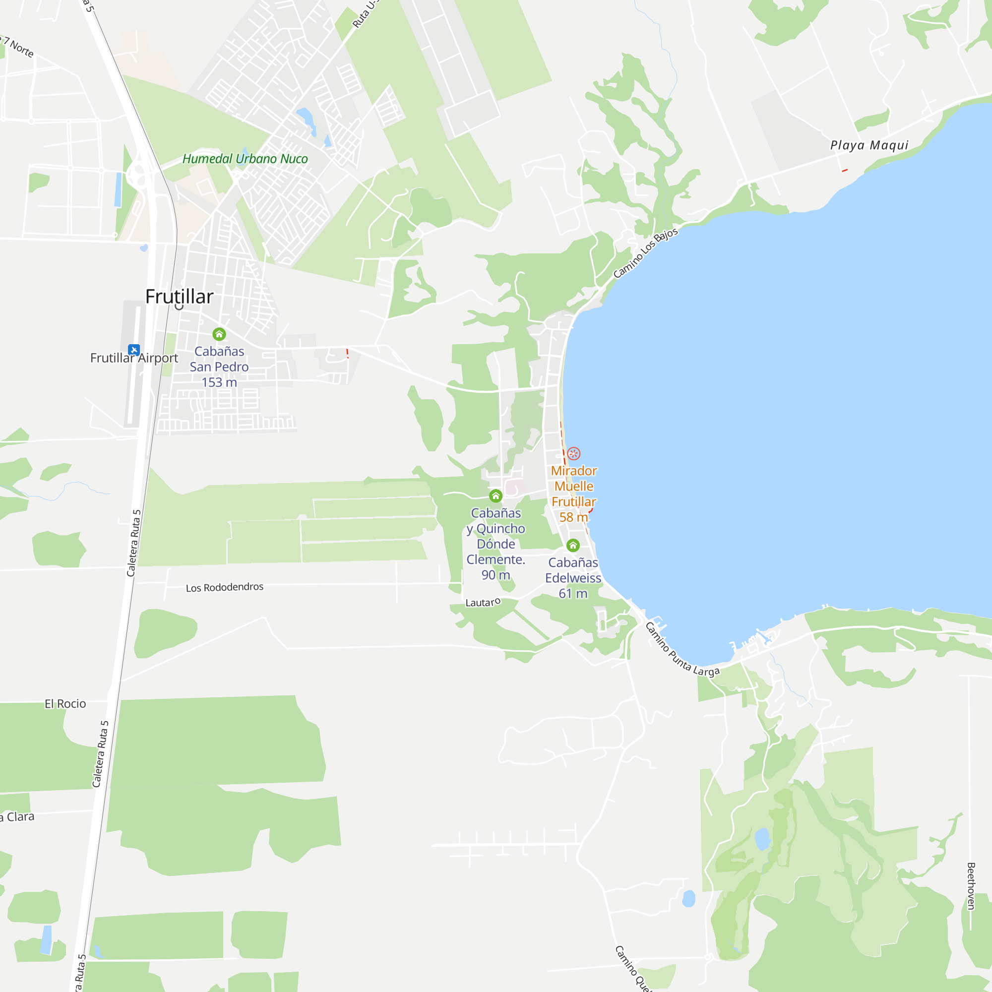 Cabañas y Quincho Dónde Clemente. map