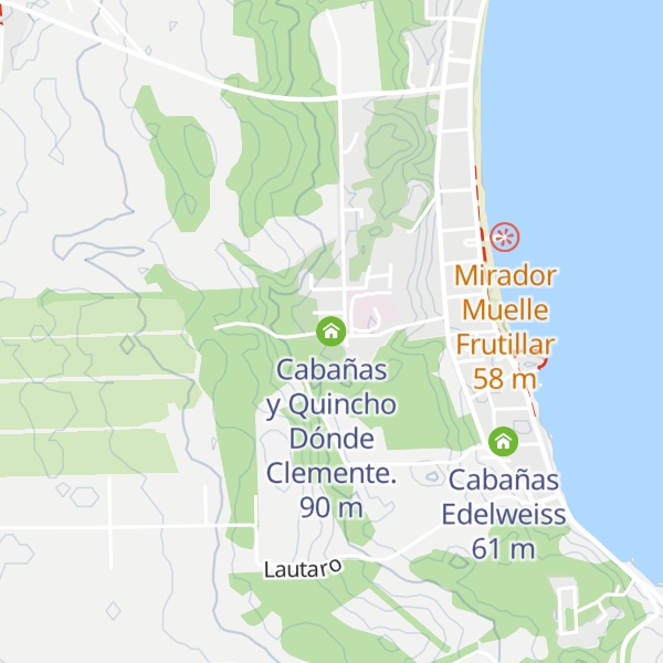 Map of Cabañas y Quincho Dónde Clemente.