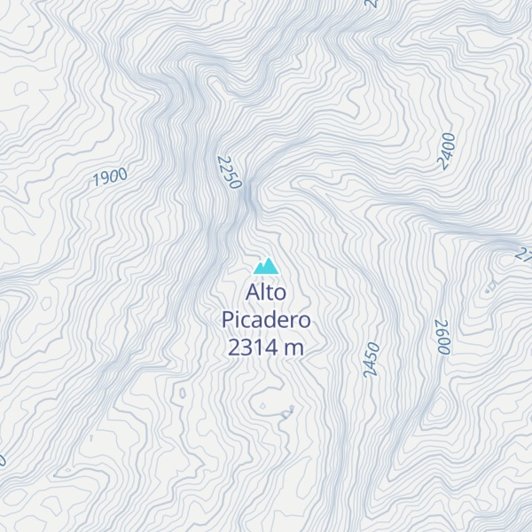 Map of Alto Picadero
