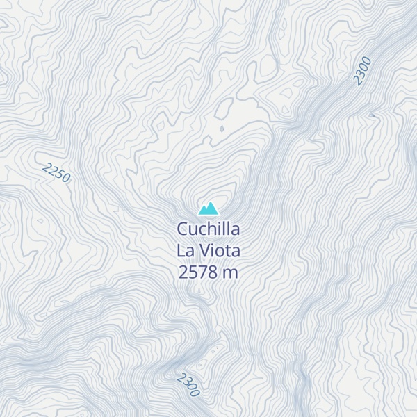 Map of Cuchilla La Viota