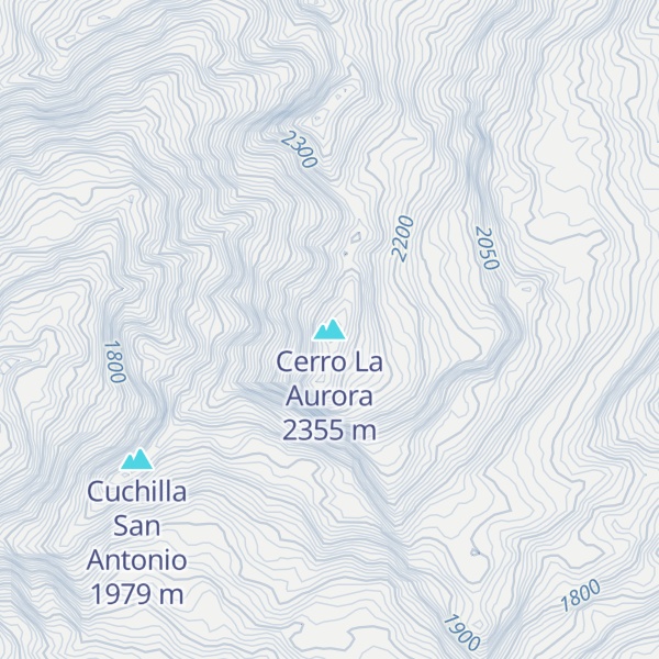 Map of Cerro La Aurora