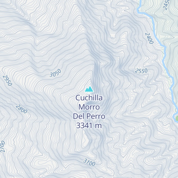 Map of Cuchilla Morro Del Perro