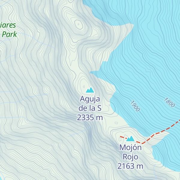 Map of Aguja de la S
