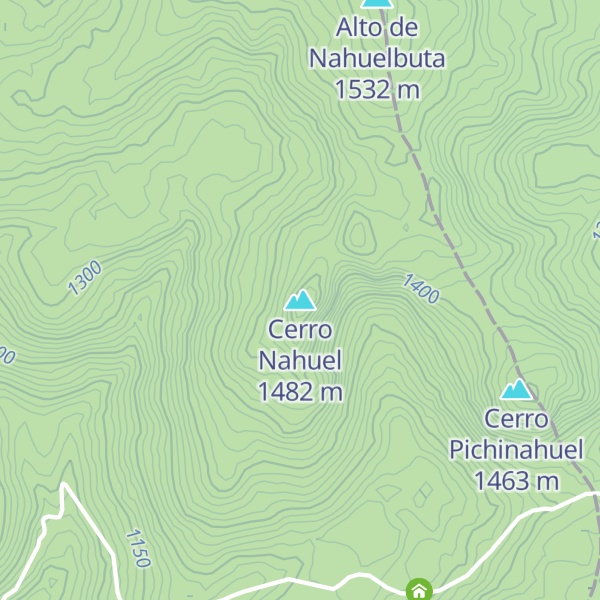 Map of Cerro Nahuel