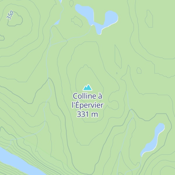 Map of Colline à l'Épervier