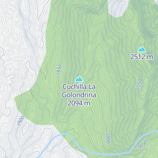 Map of Cuchilla La Golondrina