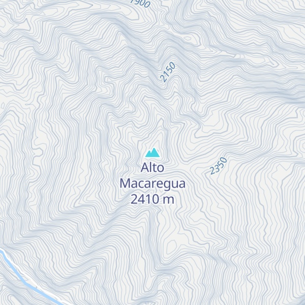 Map of Alto Macaregua
