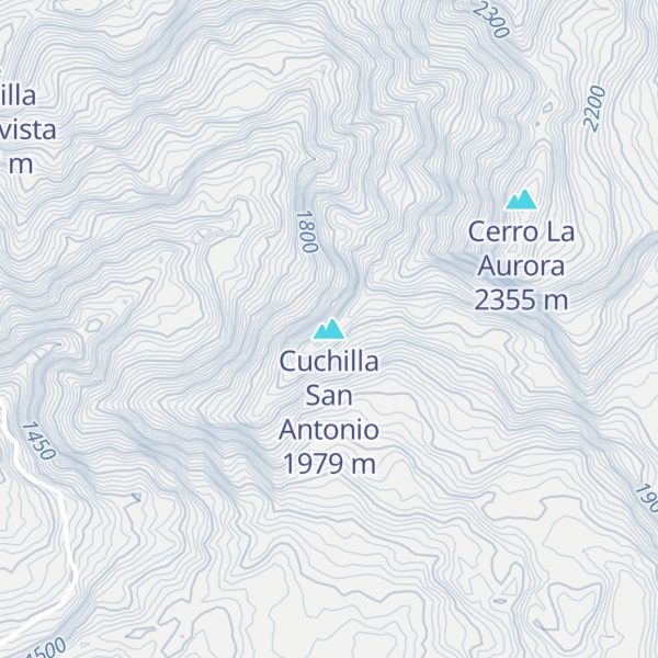 Map of Cuchilla San Antonio