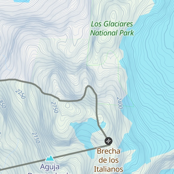 Map of Monte Fitz Roy