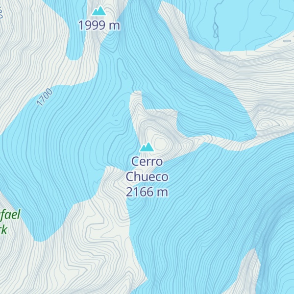 Map of Cerro Chueco