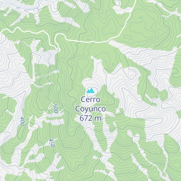 Map of Cerro Coyunco