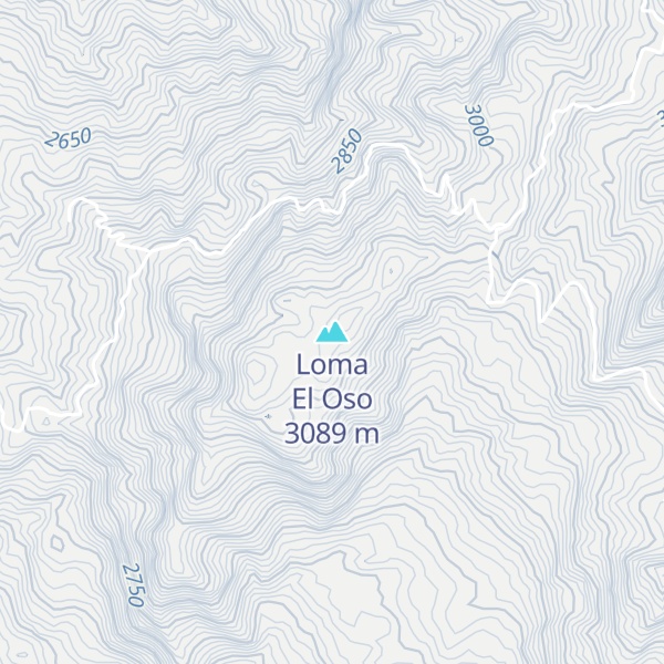 Map of Loma El Oso