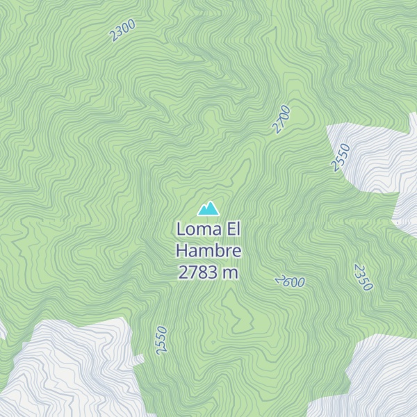 Map of Loma El Hambre