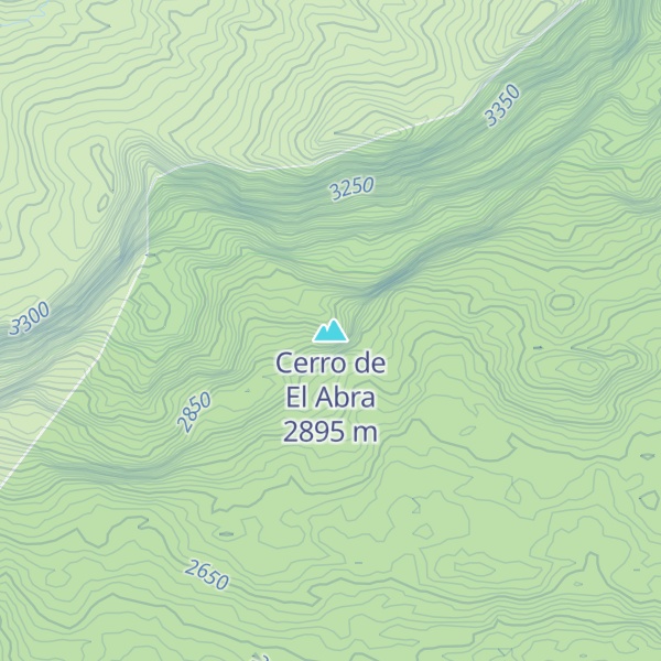 Map of Cerro de El Abra