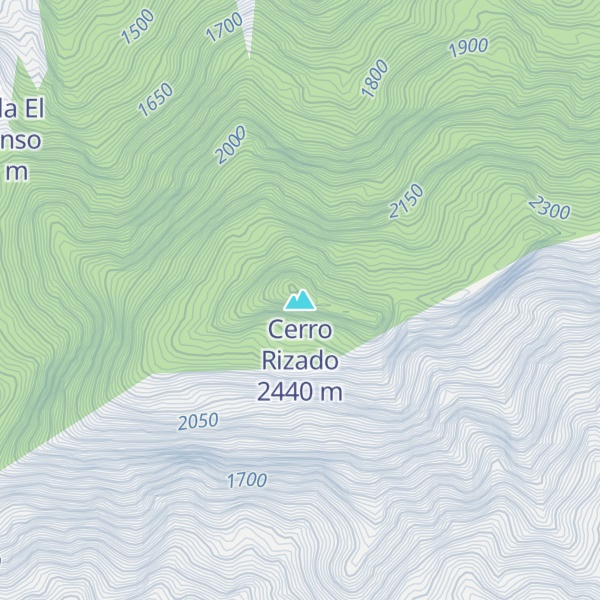 Map of Cerro Rizado