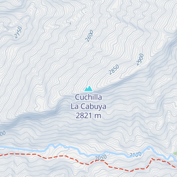 Map of Cuchilla La Cabuya