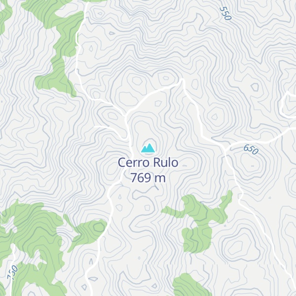 Map of Cerro Rulo